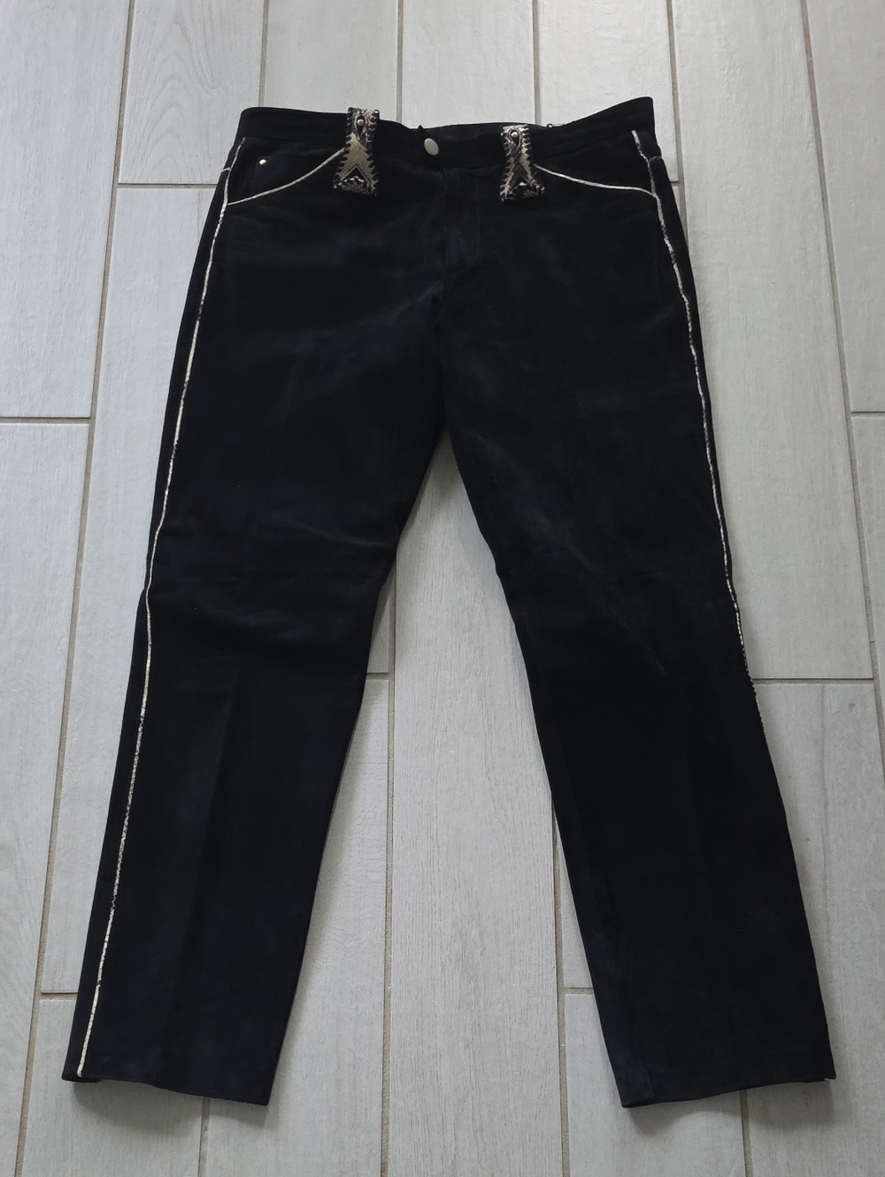 Vintage Western Donald J Pliner Suede Pants Made In Italy